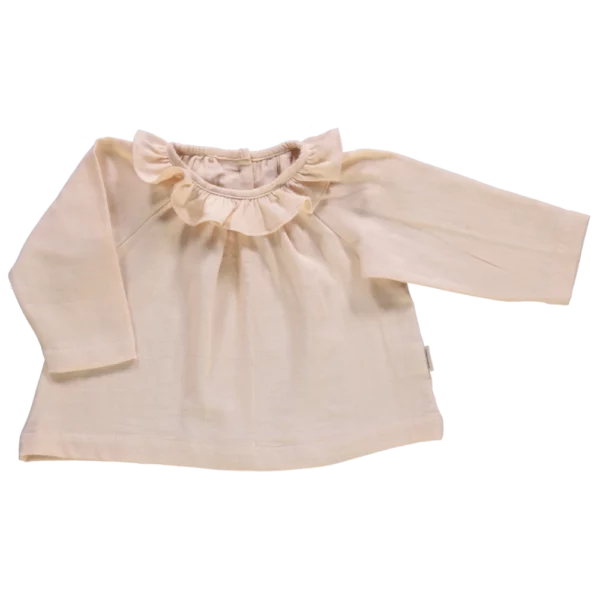 La face avant de la blouse charme sun kiss de la marque Poudre Organic