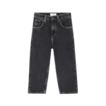 La face avant du jeaan droit enfant Yopday couleur black vintage de la marque American Vintage