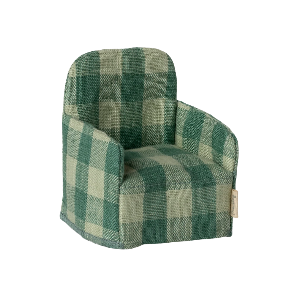 Visuel du Fauteuil, Souris - Vert vichy de la marque Maileg