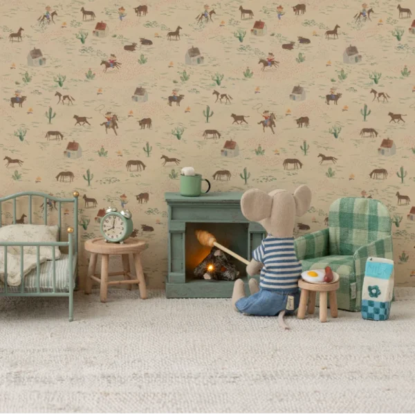 Visuel du Fauteuil, Souris - Vert vichy de la marque Maileg