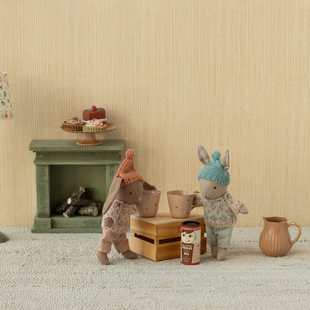 Visuel du Lapin Hiver, Micro - Marron - Rose de la marque Maileg